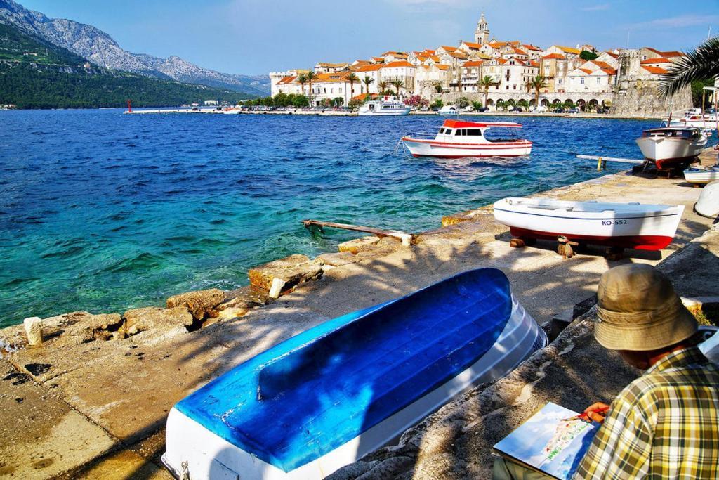 Apartments Jasmina Korcula Town Bagian luar foto